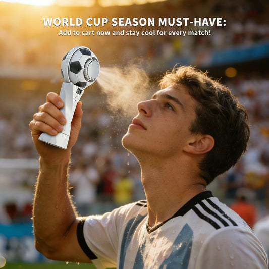 The Ultimate World Cup Style Portable Fan – Made for Your Summer Life